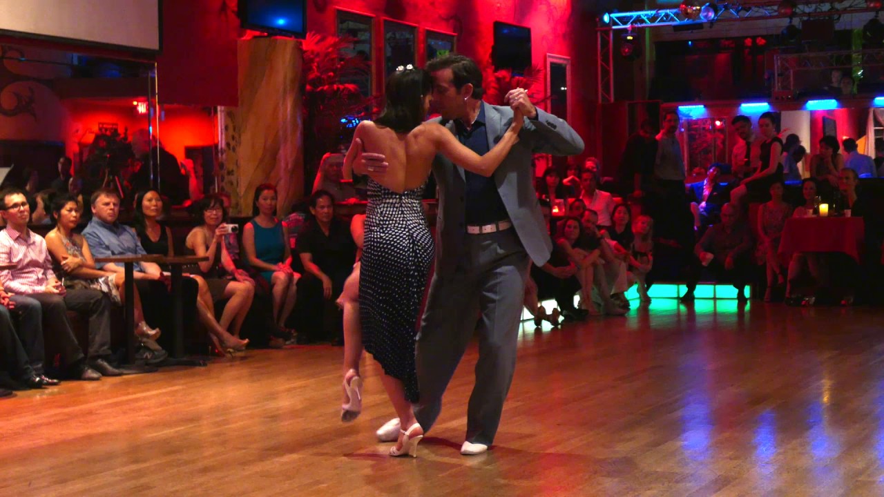 Pablo Inza & Sofia Saborido  @ Milonga @ Alberto's 2017 May 21 Tango Demo 1/3