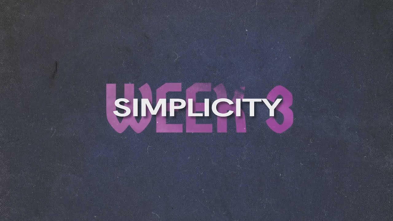 Spiritual Habits: Simplicity