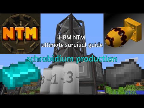 HBM nuclear tech mod ultimate survival guide pt.7 | schrabidium production, meteorites