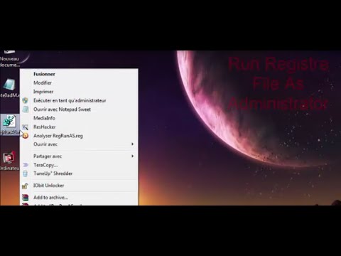 run registry file as administrator windows  فتح ملف الريجيستري كمدير   ويندوز