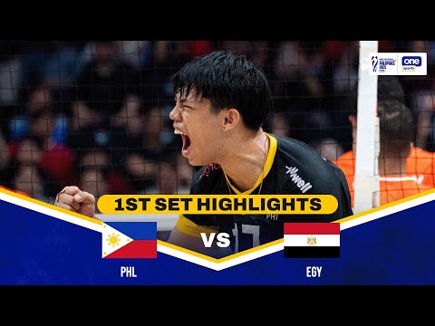 PHILIPPINES vs. EGYPT | SET 1 HIGHLIGHTS | 2025 FIVB MEN’S WORLD CHAMPIONSHIP | SEPT 16, 2025