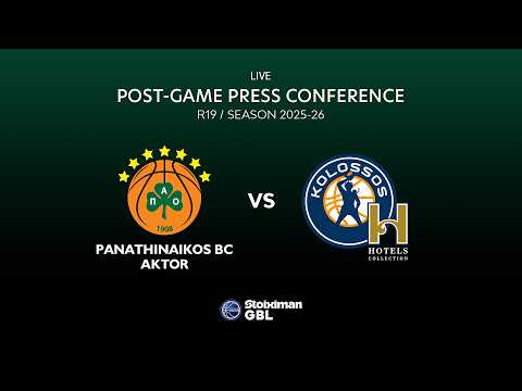 Panathinaikos BC AKTOR – KOLOSSOS H HOTELS COLLECTION | Post-Game Press Conference