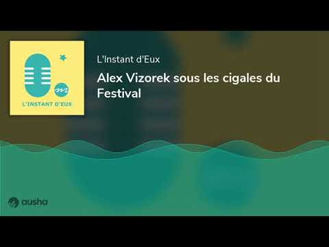 Alex Vizorek sous les cigales du Festival