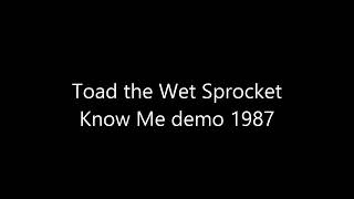 Toad the Wet Sprocket - Know Me demo 1987