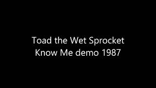 Toad the Wet Sprocket - Know Me demo 1987
