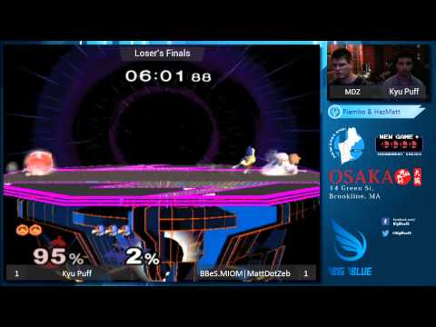 New Game+ XIX - Kyu Puff (Icies) vs MattDotZeb (Falco) - SSBM LF