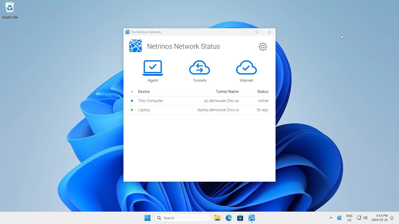 Netrinos demo video