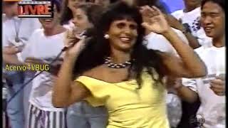 [SBT 1992] Gretchen Cantando Conga, Conga, Conga no Programa Livre