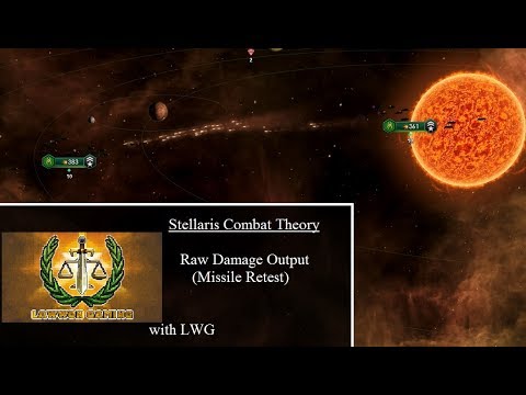 Stellaris Combat Theory (v1.4) - Raw Damage Output #2 (Missile Retest)