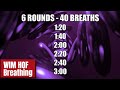 WIM HOF Breathing 6 GUIDED Rounds With OM MANTRA And 432Hz