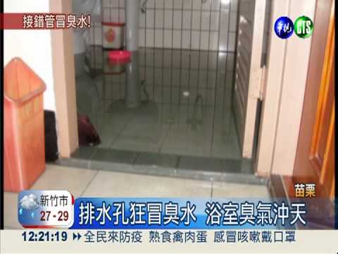 排水管接到污水管 逢雨就淹臭水