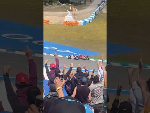 ⚔️🔥 Marc Márquez vs Bagnaia en Jerez 2024. #marcmarquez #motogp #peccobagnaia #spanishgp