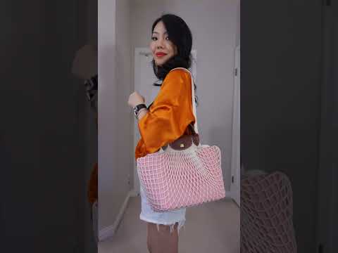 Visão abrangente de toda a minha coleção de bolsas Longchamp Le Pliage | FashionablyAMY