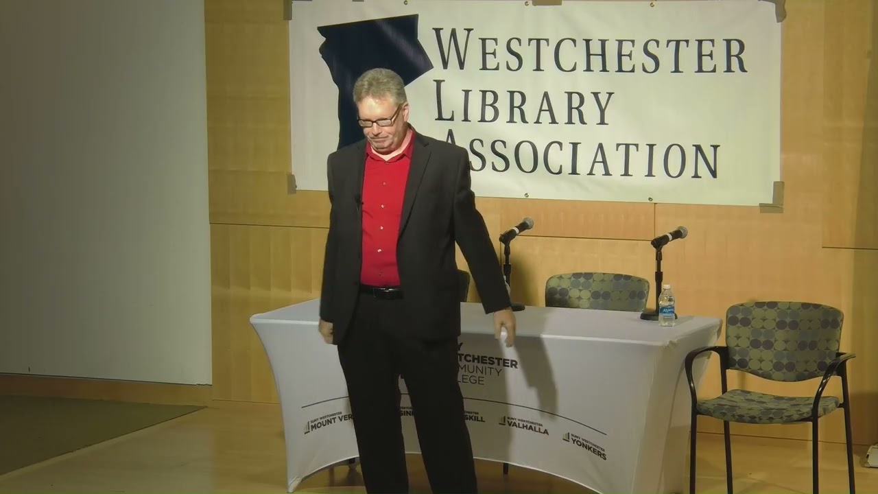 Greg Dwyer at the Westchester Library Association Conference