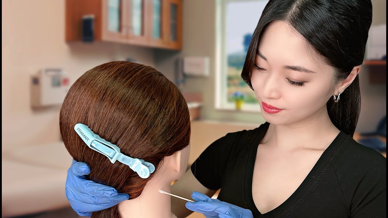 ASMR Sleep Inducing Head and Neck Exam - inASMR