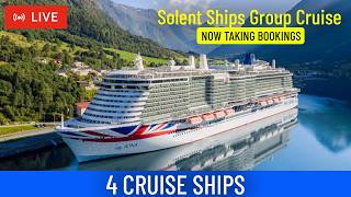SHIPS TV - 4 Cruise Ship Departing Port of Southampton (LIVE)