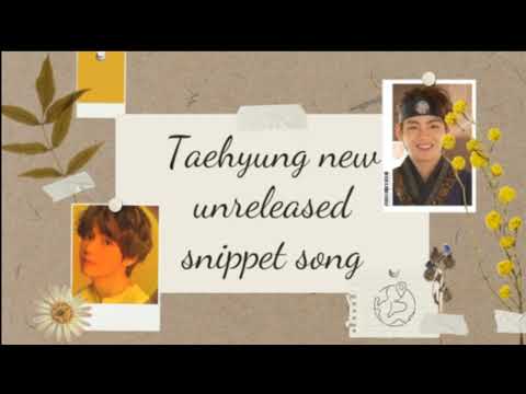 220125 Taehyung new unreleased snippet song?! | Taehyung IG POST
