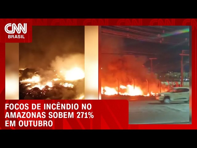 Focos de incêndio no Amazonas sobem 271% nos primeiros dias de outubro | BOLETIM CNN