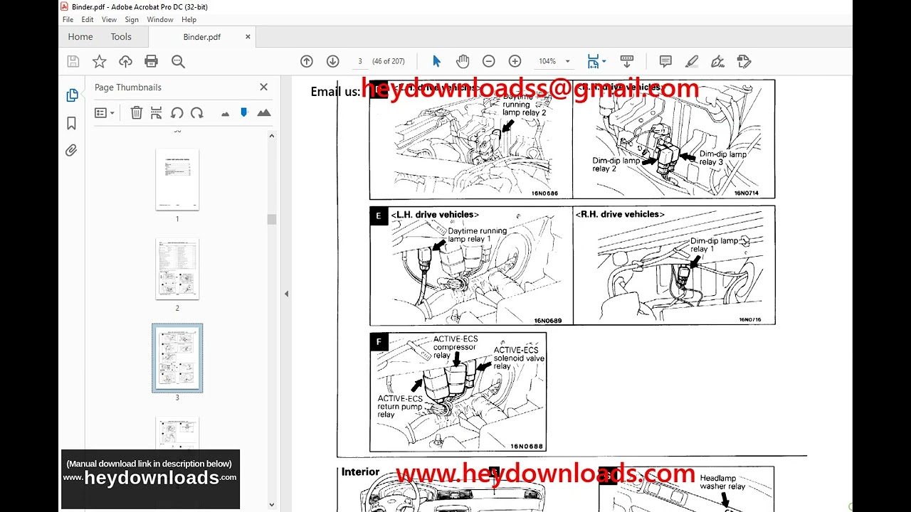 Mitsubishi Sigma'92 Electrical Wiring Service Manual - PDF
