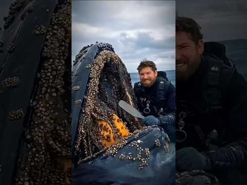 Shocking Rescue: A humpback whale, injured by barnacles, wassuccessFully rescued by a rescue team