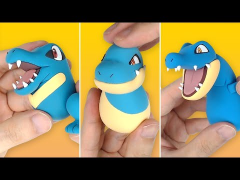 Pokémon Figures Making - Totodile line!!(Croconaw, Feraligatr) | Clay Art