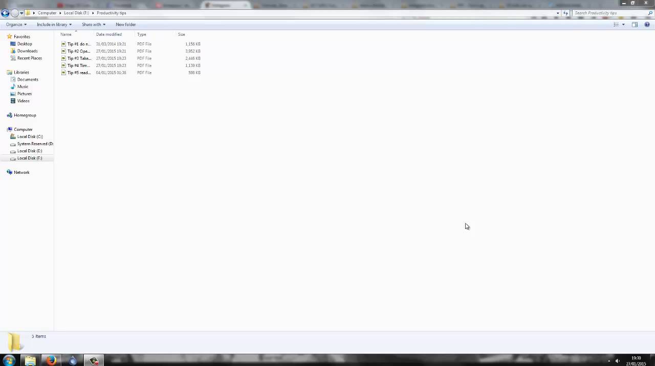 Top 5 Productivity Tips! (PDF)