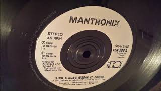 Mantronix - Sing A Song (Break It Down Dubwise)