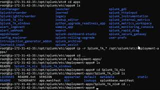 Download the video "Basic setup of a Splunk Deployment Server to push out technology add-ons and custom apps"