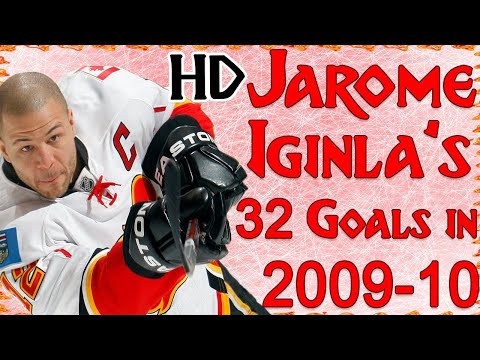 Jarome Iginla's 32 Goals in 2009-10 (HD)