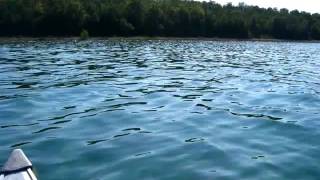 preview picture of video 'Canoe on Lake Huron Near Cheboygan, Michigan'