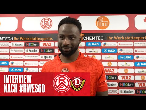 29. Spieltag | Mustafa Kourouma im Interview nach SG Dynamo Dresden | #immeRWEiter #nurderrwe