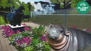 STUDENT VET BUILDS A ZOO: Planet Zoo Speed Build | Pygmy Hippo Habitat + Interesting Facts | Ep.1