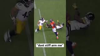 Troy Polamalu “dont stiff arm me”😤 #shorts