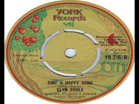 Glyn Poole   Sing A Happy Song B Side 1974