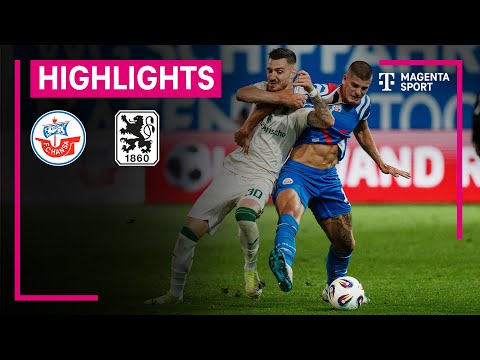 Hansa Rostock - TSV 1860 München | Highlights 3. Liga | MAGENTA SPORT