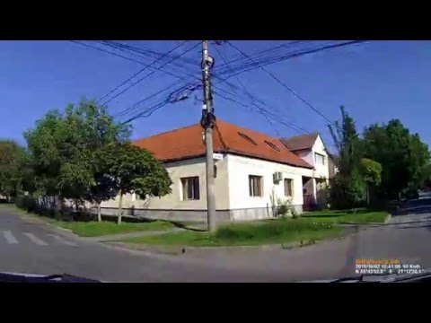 [RO] Timişoara:  Str. Moise Doboşan (Mehala) - Pădurea Verde. (1.6x - Real sound)