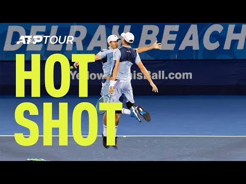 Hot Shot: Bryans Win The Best Doubles Point of 2019 Delray Beach