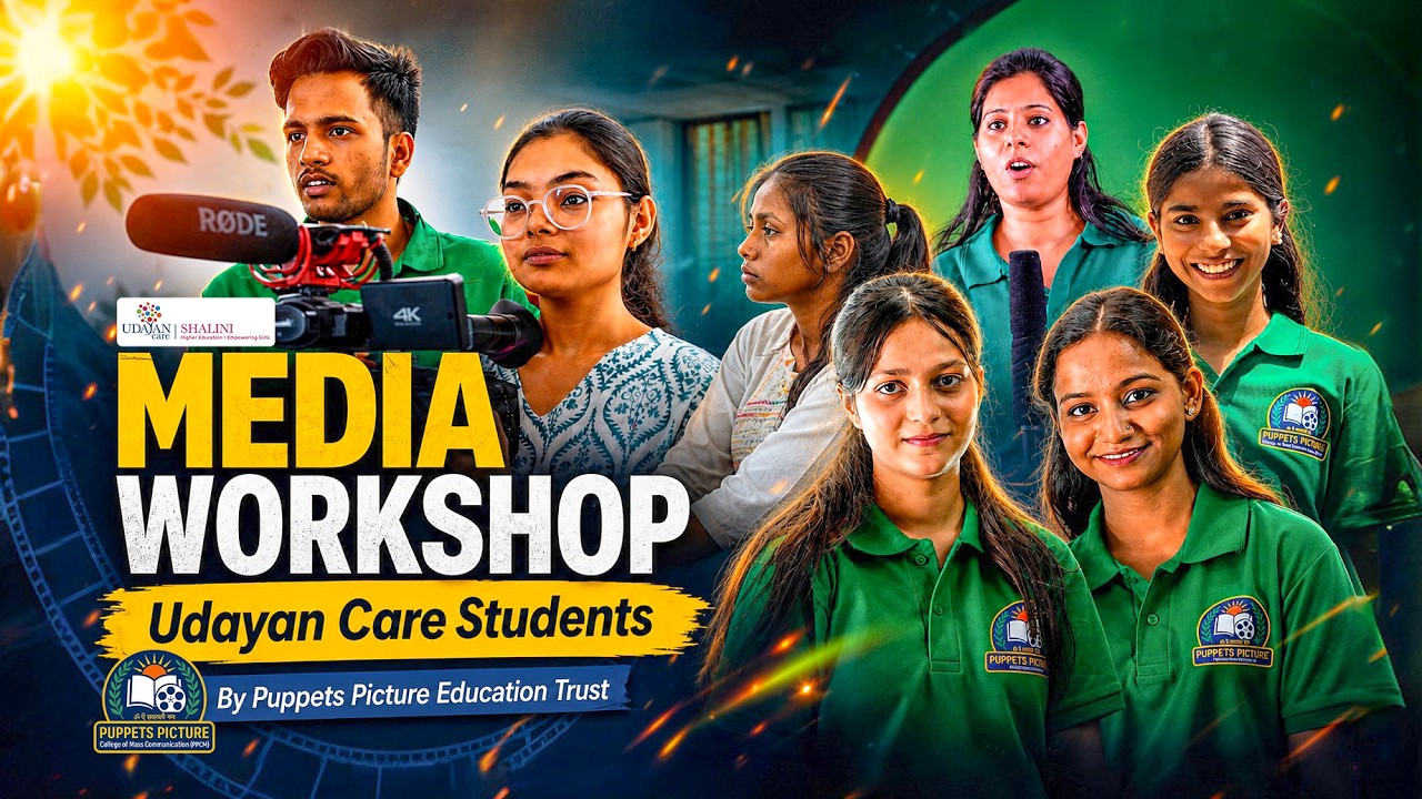 Puppets Picture Media Workshop for Udayan Care Students | Empowering Youth Through Media #udayancare