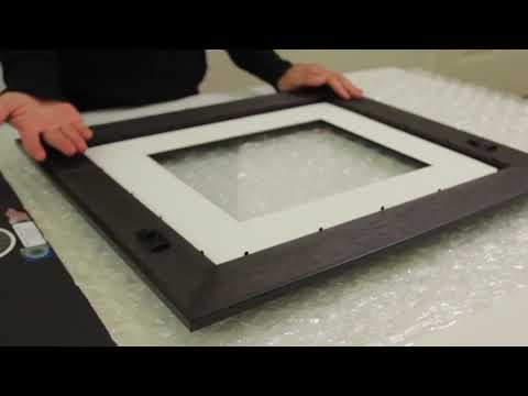Part of a video titled How to Frame Your Diploma | University Frames - YouTube
