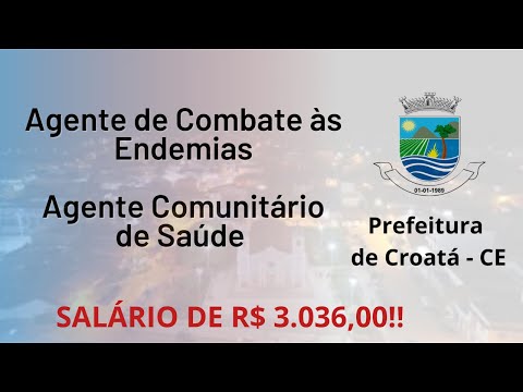 Prefeitura de Croatá - CE - Agente de Combate às Endemias e Agente Comunitário de Saúde - LEGATUS