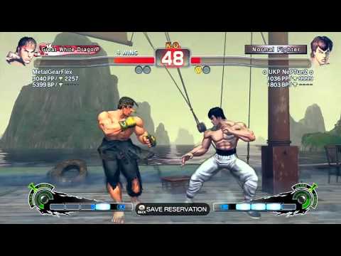 SSF4 AE: MetalGearFlex (Ryu) VS o UKP NePTunZ o (Fei Long)