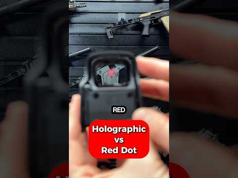 Which is BETTER? Holographic sight verse Red Dot #shorts