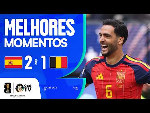 Gols e melhores lances de Espanha x Bélgica