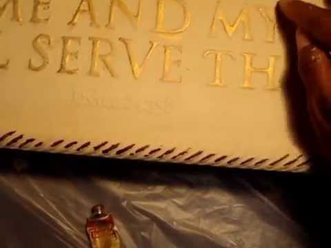 Chalk Painting Metal Series - Wall Art Video #4 Applying Rubn' Buff