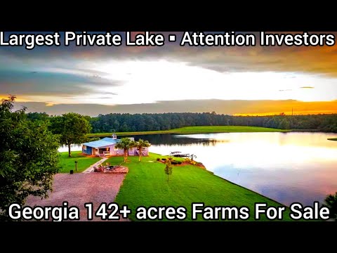 Georgia Farmhouse For Sale | 143-acres | Georgia Lakefront Homes For Sale | Georgia Real Estate
