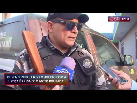 ROTA DO DIA 02 10  Dupla eÌ presa com moto roubada no Grande Dirceu