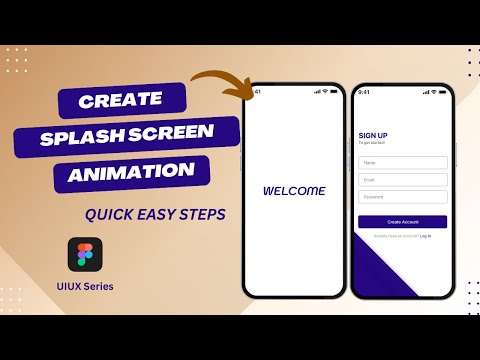 Splash Screen Animation in Figma। UiUx Tutorial | Signup Page #ui #figmatutorial #figma