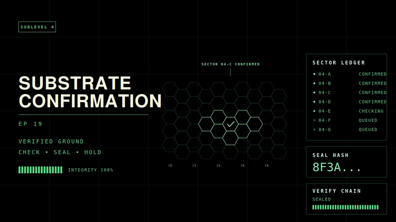Substrate Confirmation — Shift L-1909