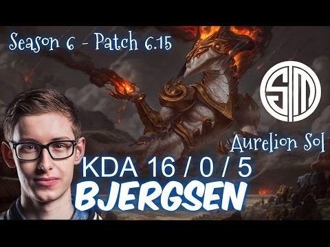 TSM Bjergsen AURELION SOL vs LEBLANC MID - Patch 6.15 NA Ranked | League of Legends