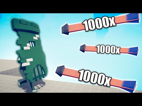 SQUID GAME WALL SHIELD vs 1000x OVERPOWERED UNITS - TABS | Totally Accurate Battle Simulator 2023